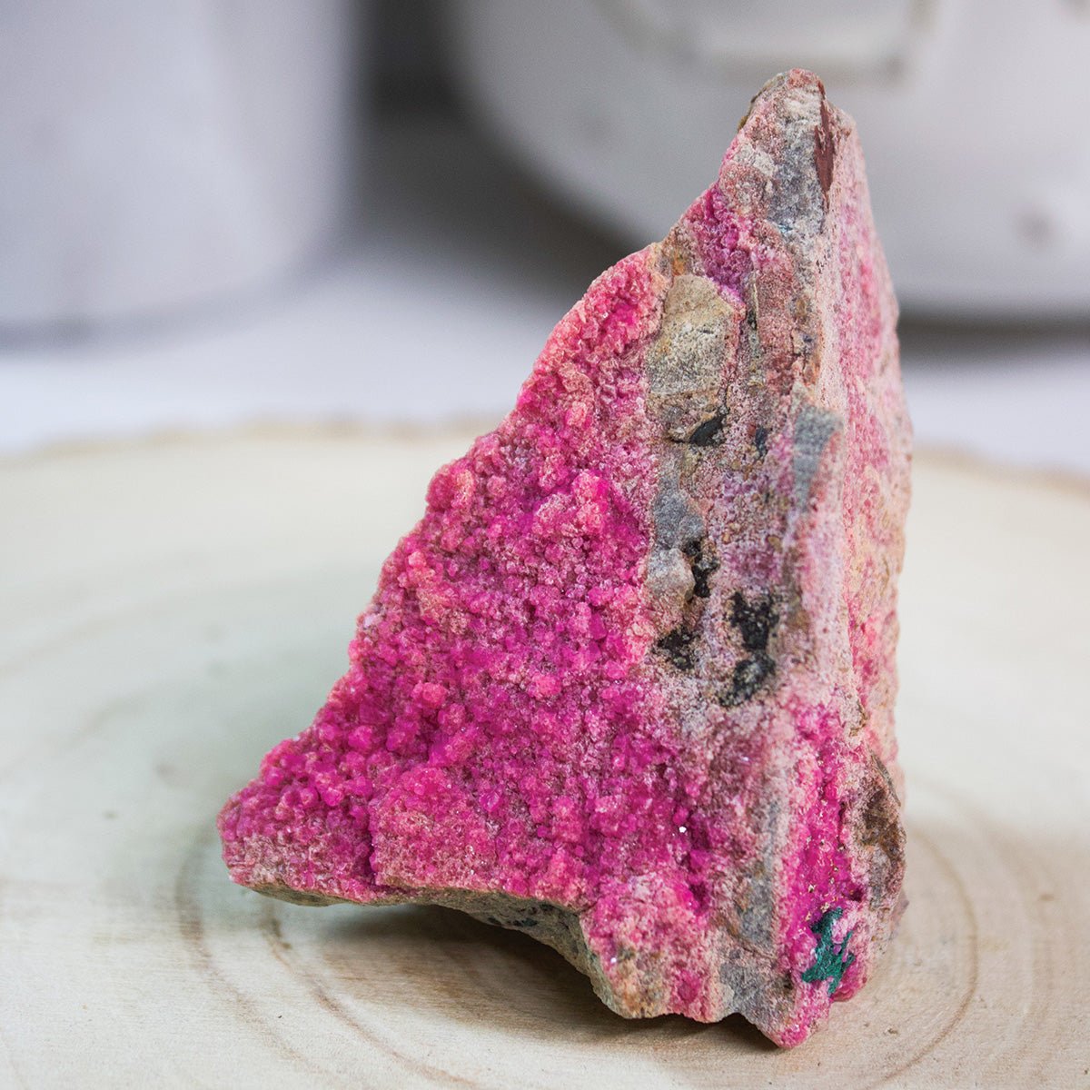 Cobaltoan Calcite - Unique Crystal 2 - Muse + Moonstone