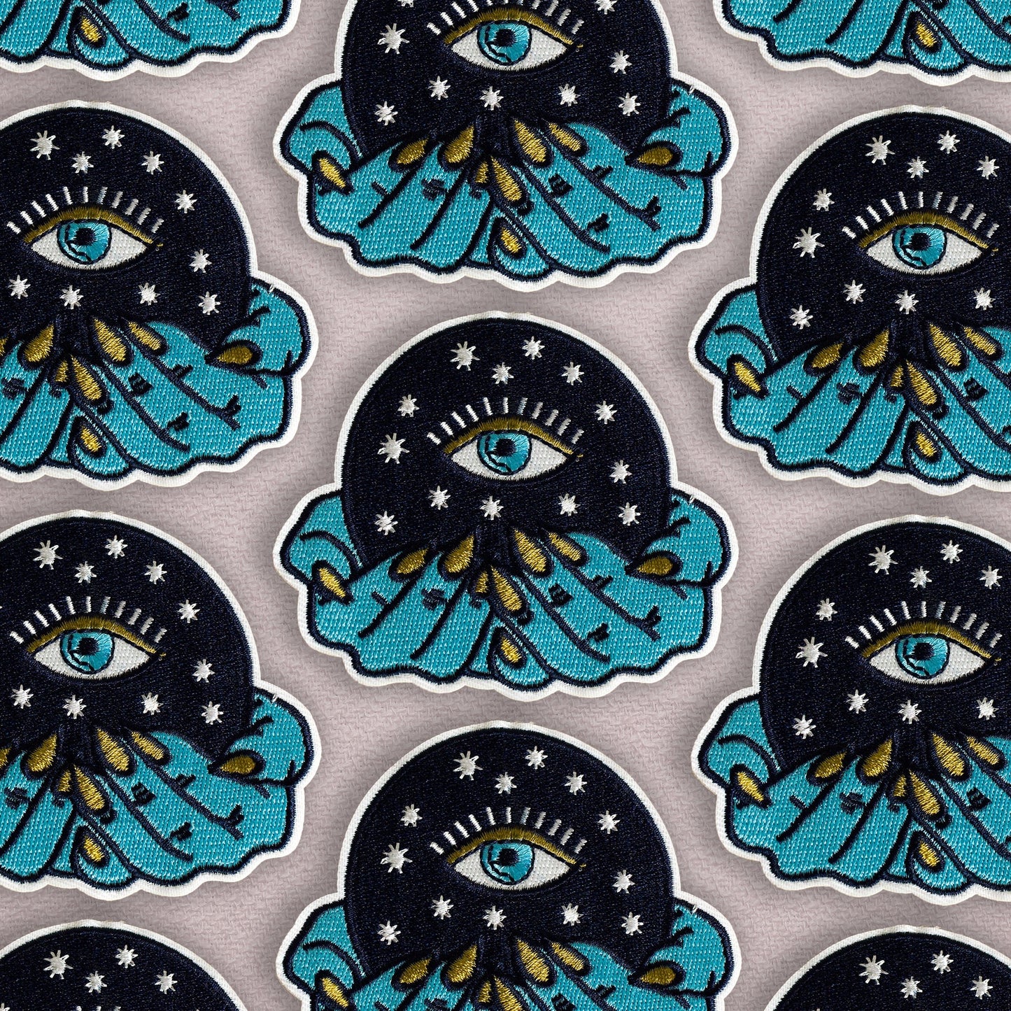 All Seeing Crystal Ball - Embroidered Iron On Patch - Muse + Moonstone