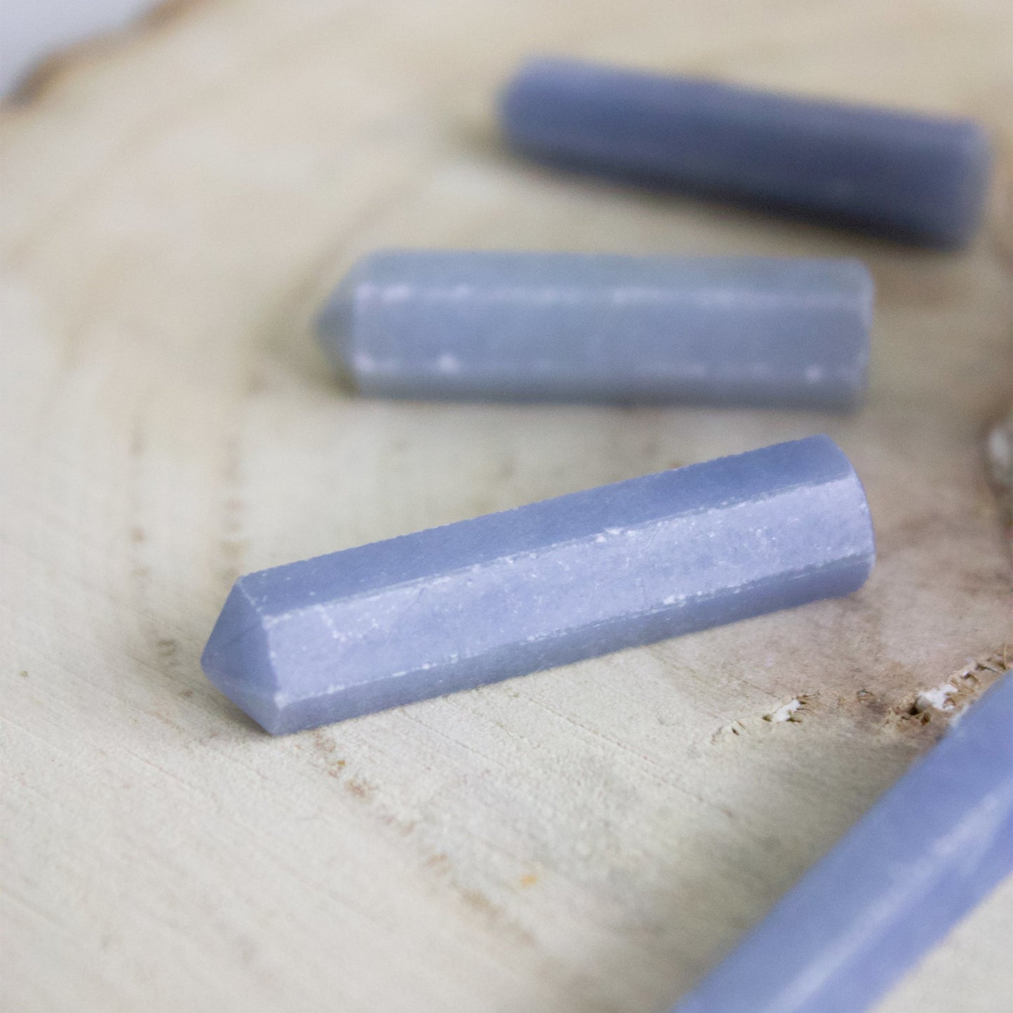 Angelite - Pencil Points - Muse + Moonstone