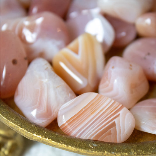 Apricot Agate - Tumbled - Muse + Moonstone