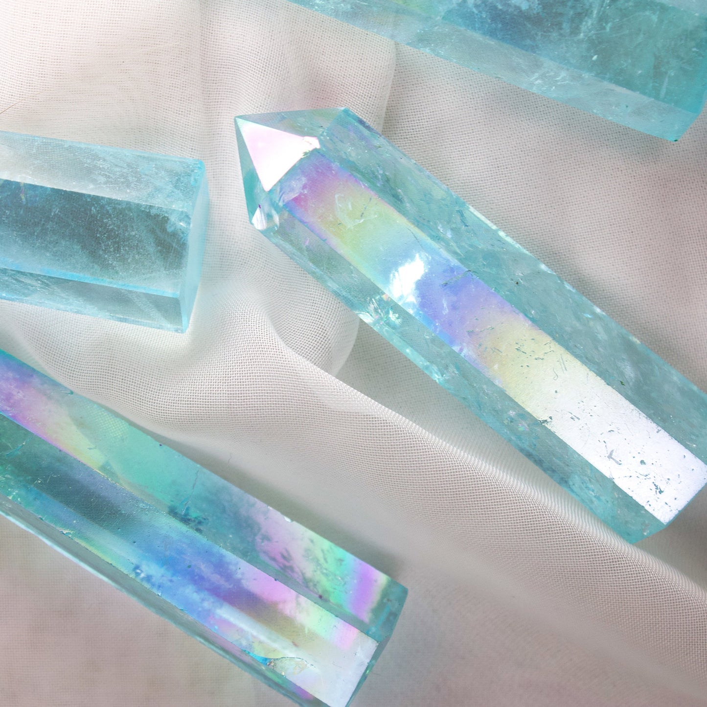 Blue Aura Quartz - Polished Point - Muse + Moonstone