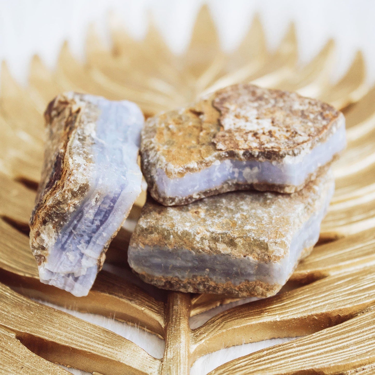 Blue Lace Agate - Rough - Muse + Moonstone