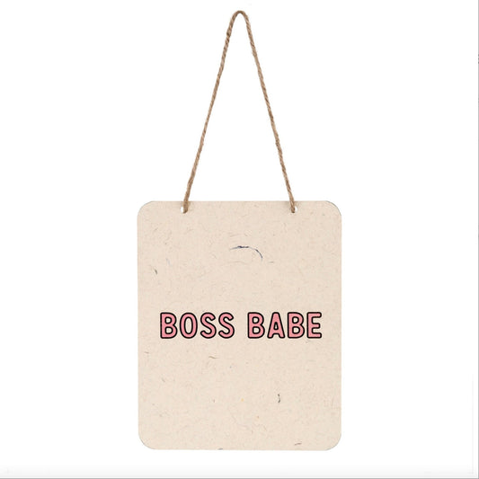 Boss Babe | Hanging Sign - Muse + Moonstone