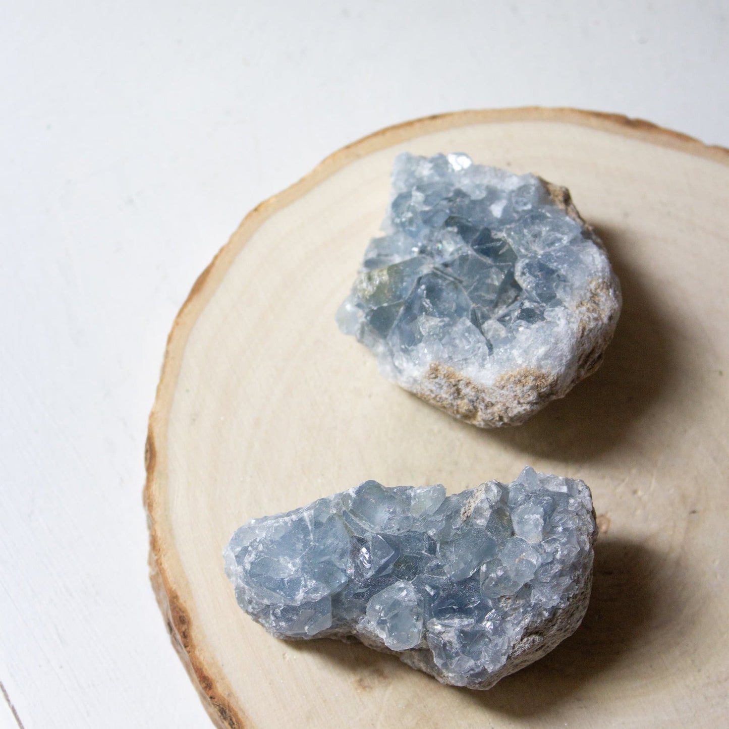 Celestite Cluster - Small - Muse + Moonstone