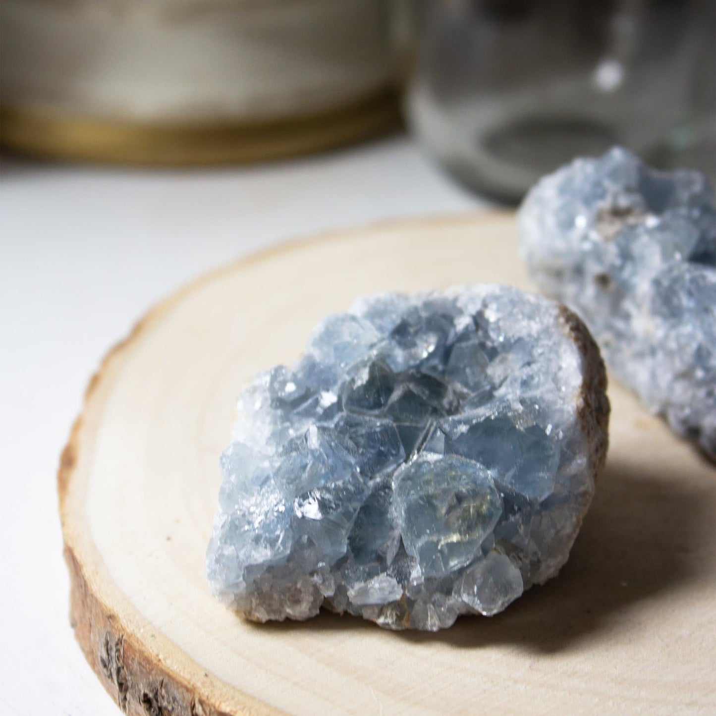 Celestite Cluster - Small - Muse + Moonstone