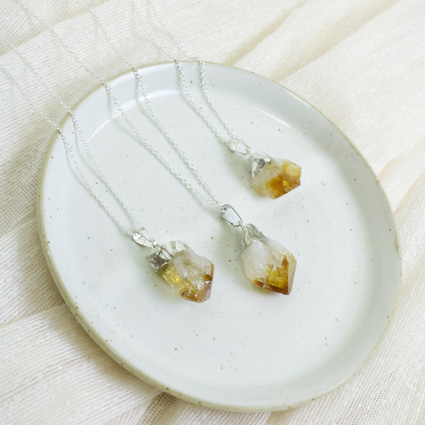 Citrine Pendant - Muse + Moonstone