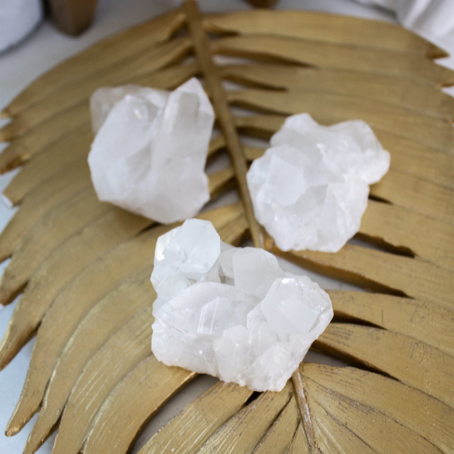 Clear Quartz Cluster - Small - Muse + Moonstone