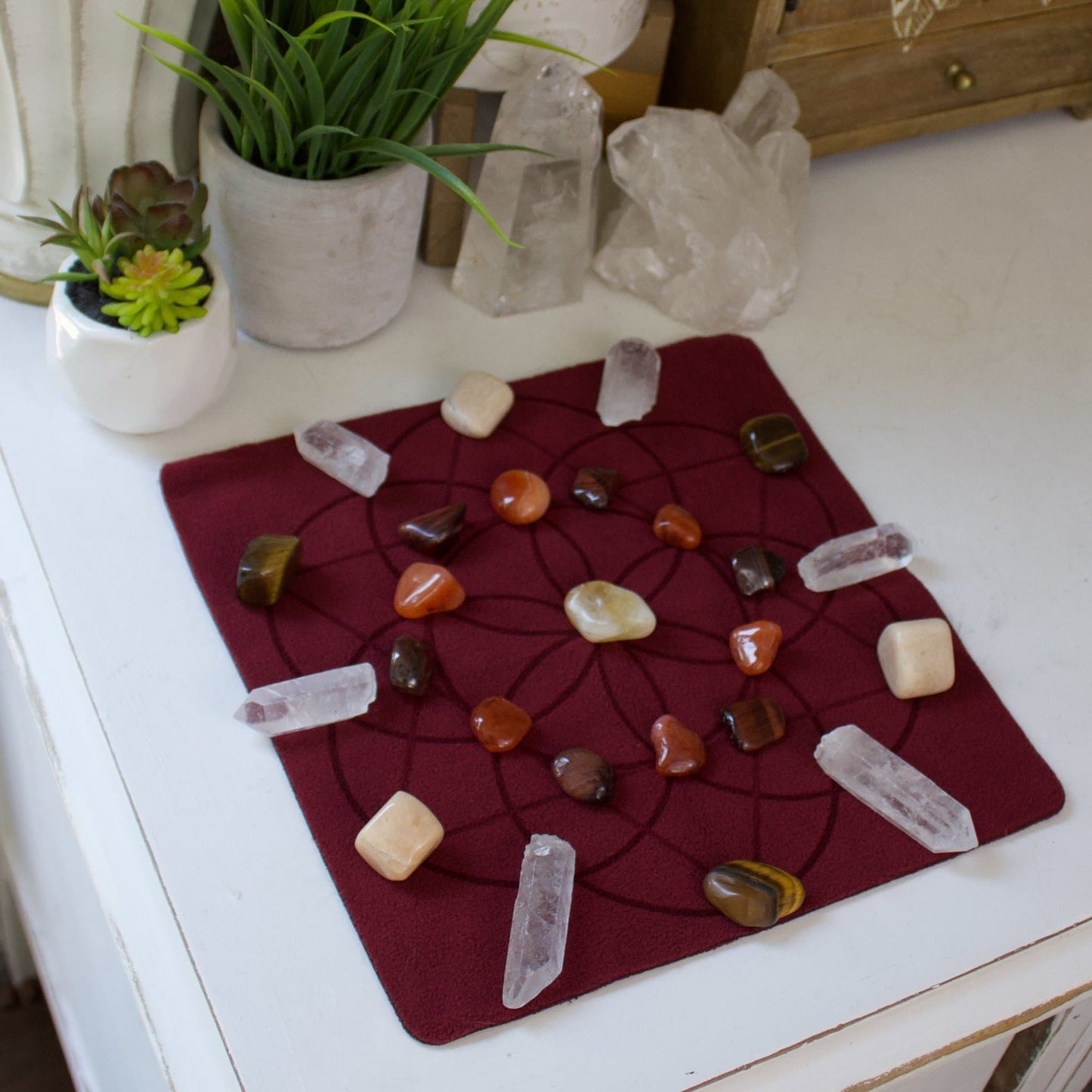 Crystal Grid | Cloth - Muse + Moonstone