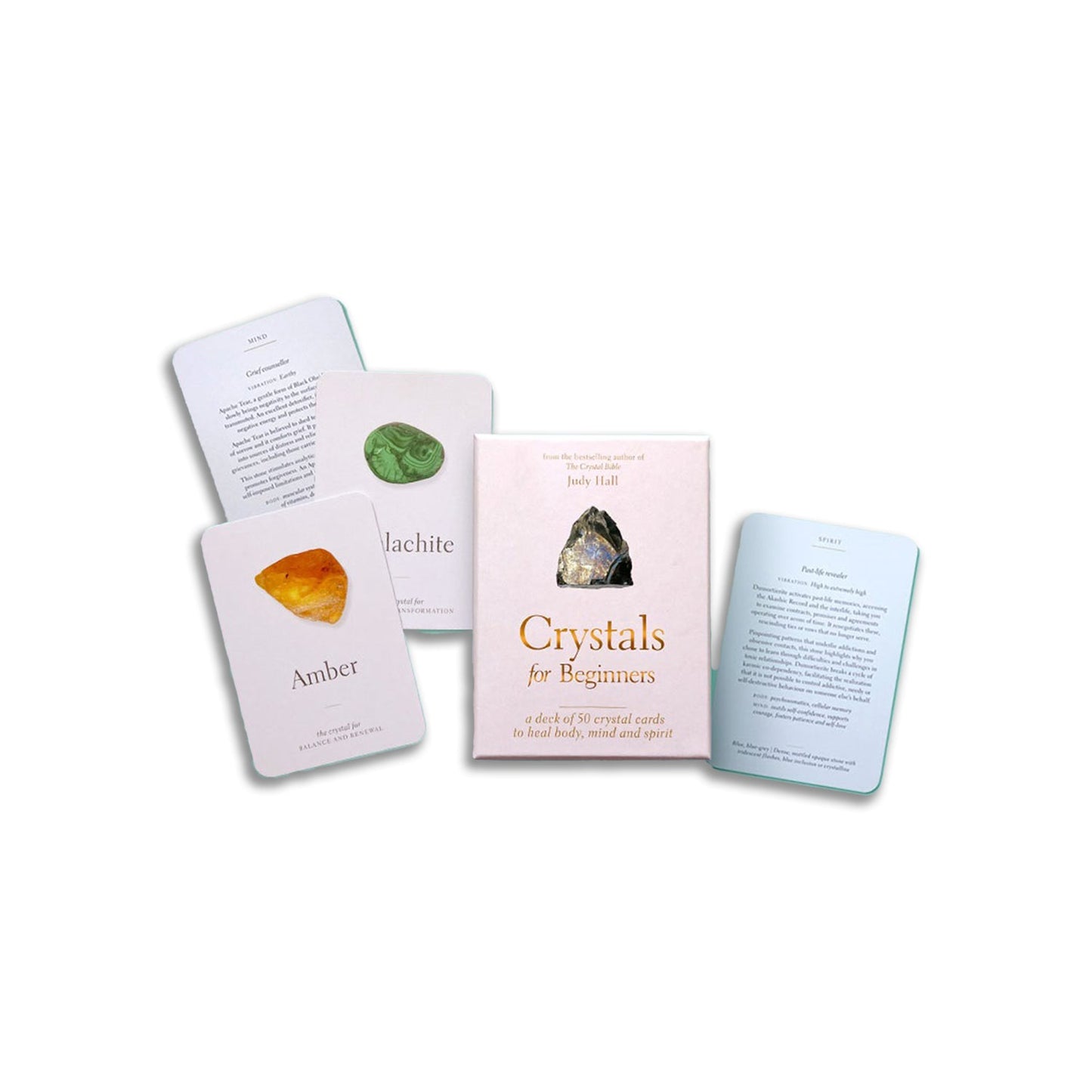 Crystals for Beginners: A Deck of 50 Crystal Cards to Heal Body, Mind and Spirit - Muse + Moonstone
