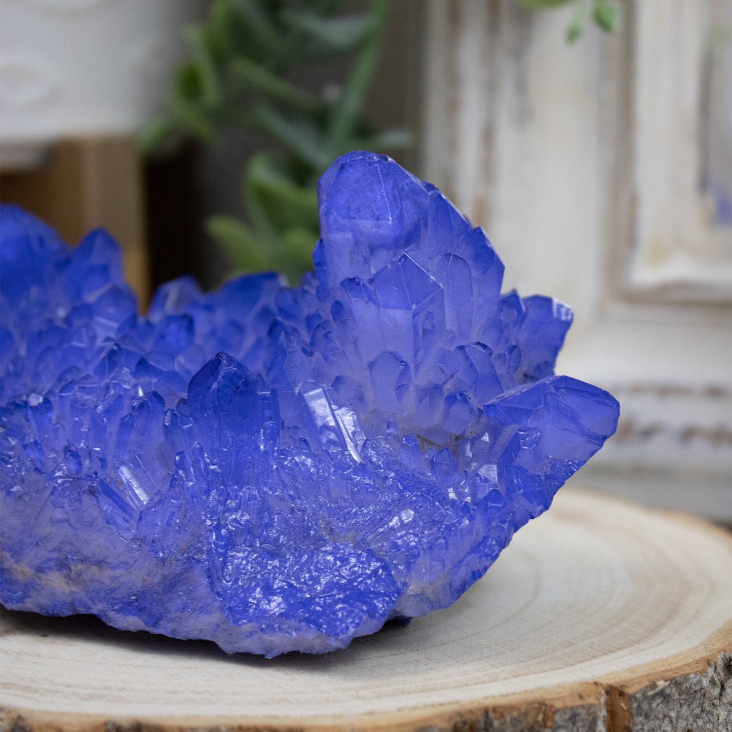 Dark Blue Aura Quartz - Unique Specimen #1 - Muse + Moonstone