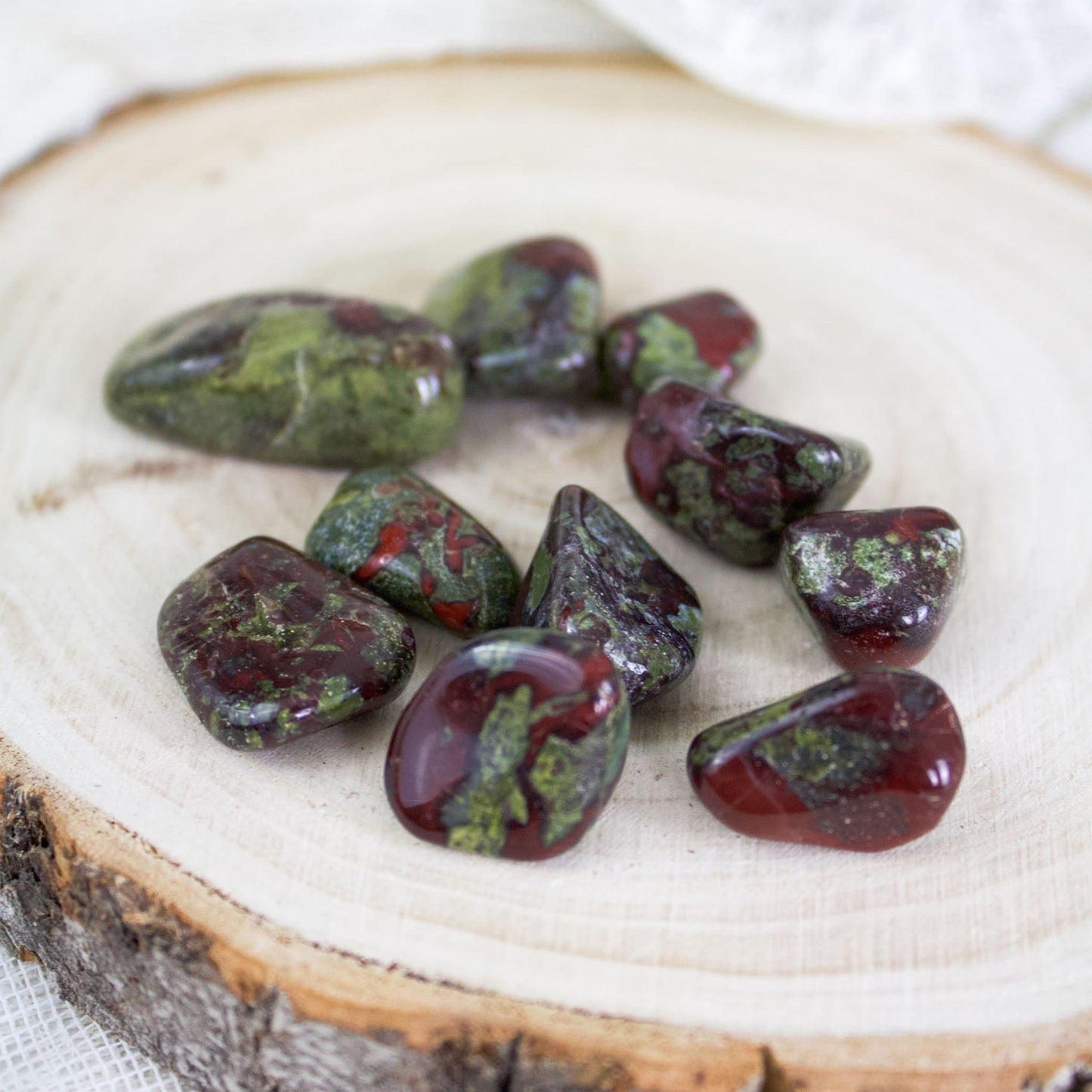 Dragonsblood Jasper - Tumbled - Muse + Moonstone