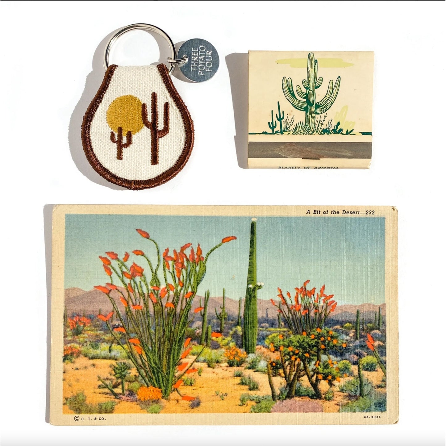 Embroidered Patch Keychain - Desert Vibes - Muse + Moonstone