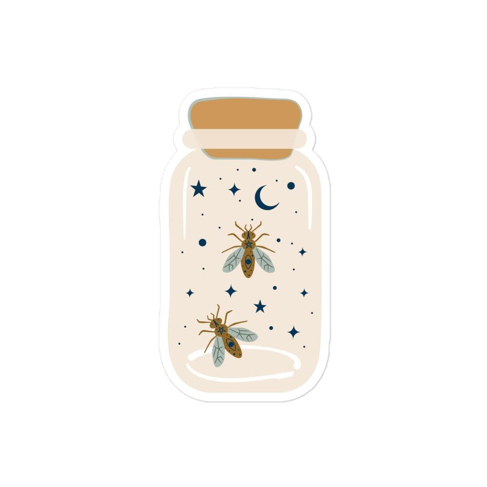Firefly Spell Jar - Vinyl Sticker - Muse + Moonstone