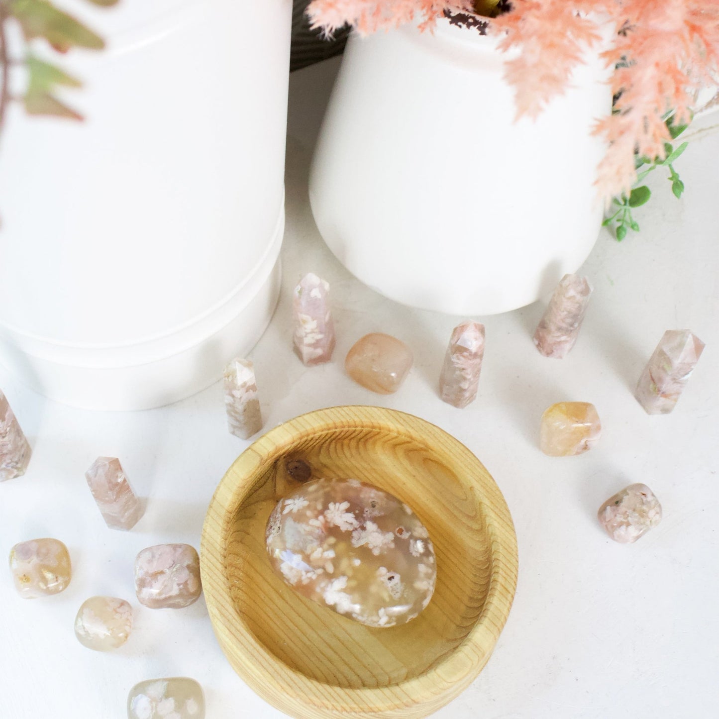 Flower Agate - Palmstone - Muse + Moonstone