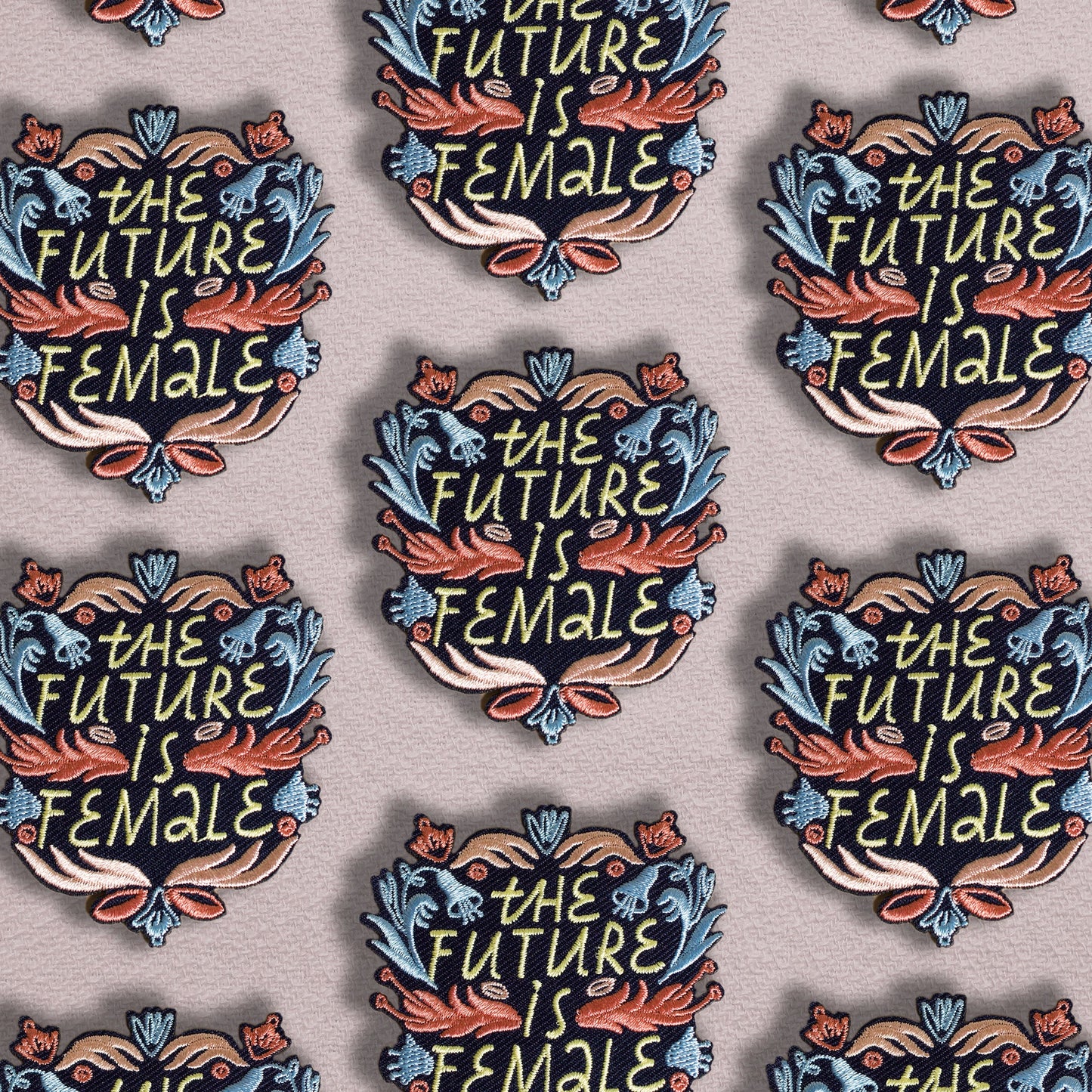 Future is Female - Embroidered Iron On Patch - Muse + Moonstone