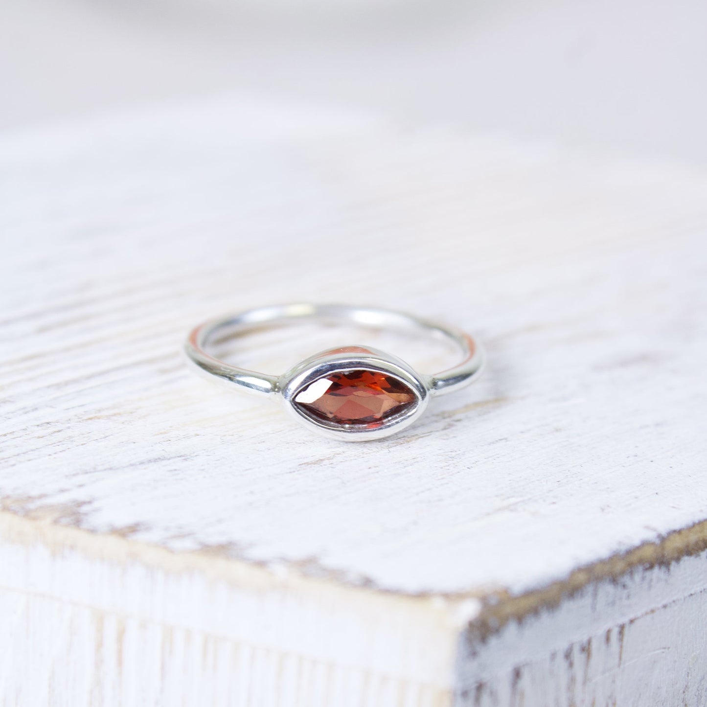 Garnet Gemstone Ring | Love + Lark - Muse + Moonstone