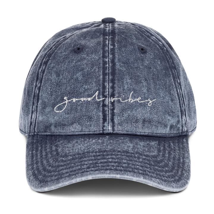 GOOD VIBES | Vintage Baseball Hat - Muse + Moonstone