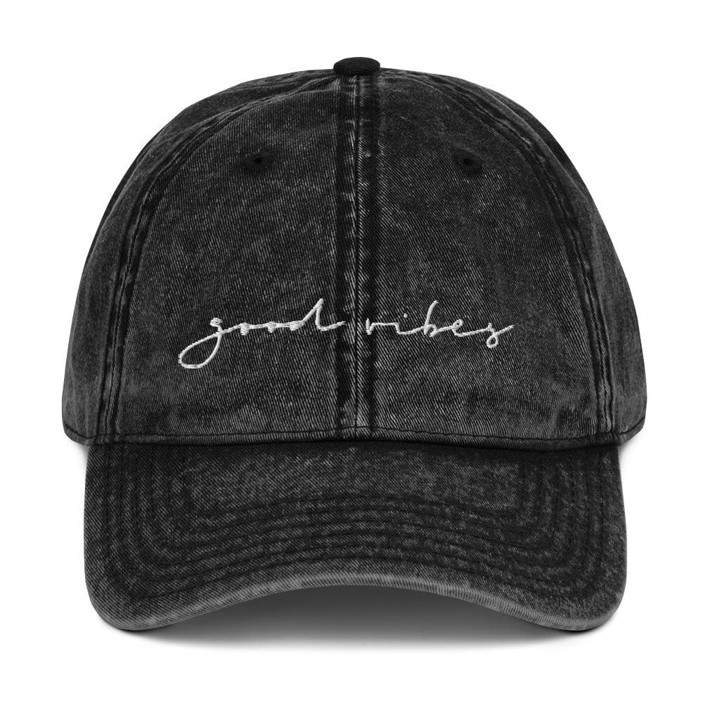 GOOD VIBES | Vintage Baseball Hat - Muse + Moonstone