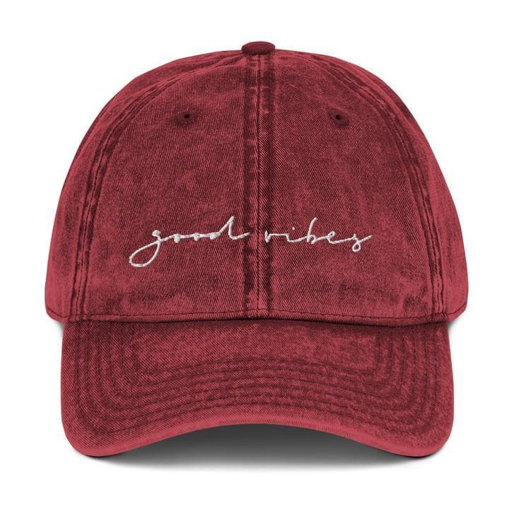 GOOD VIBES | Vintage Baseball Hat - Muse + Moonstone