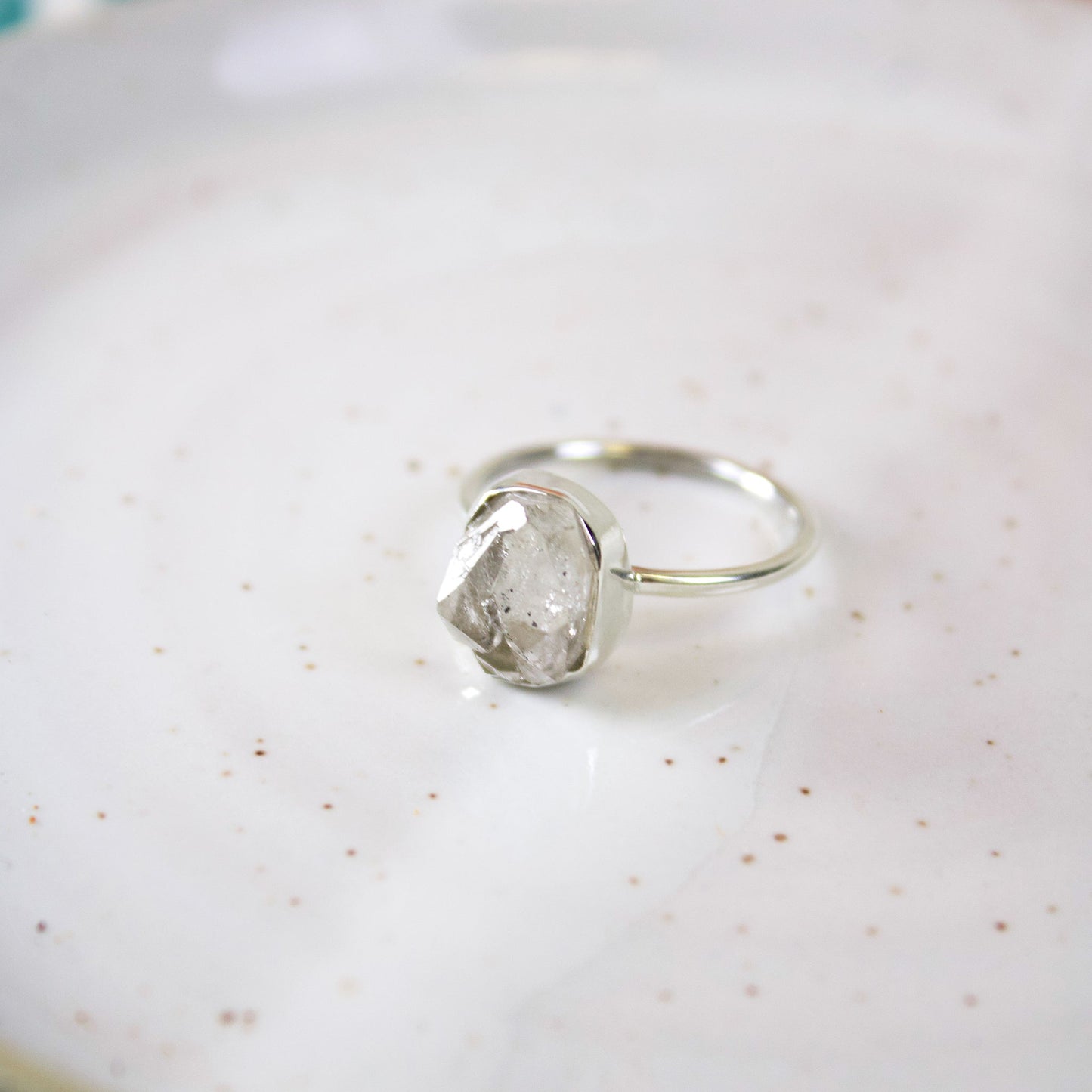 Herkimer Diamond Ring | Love + Lark - Muse + Moonstone