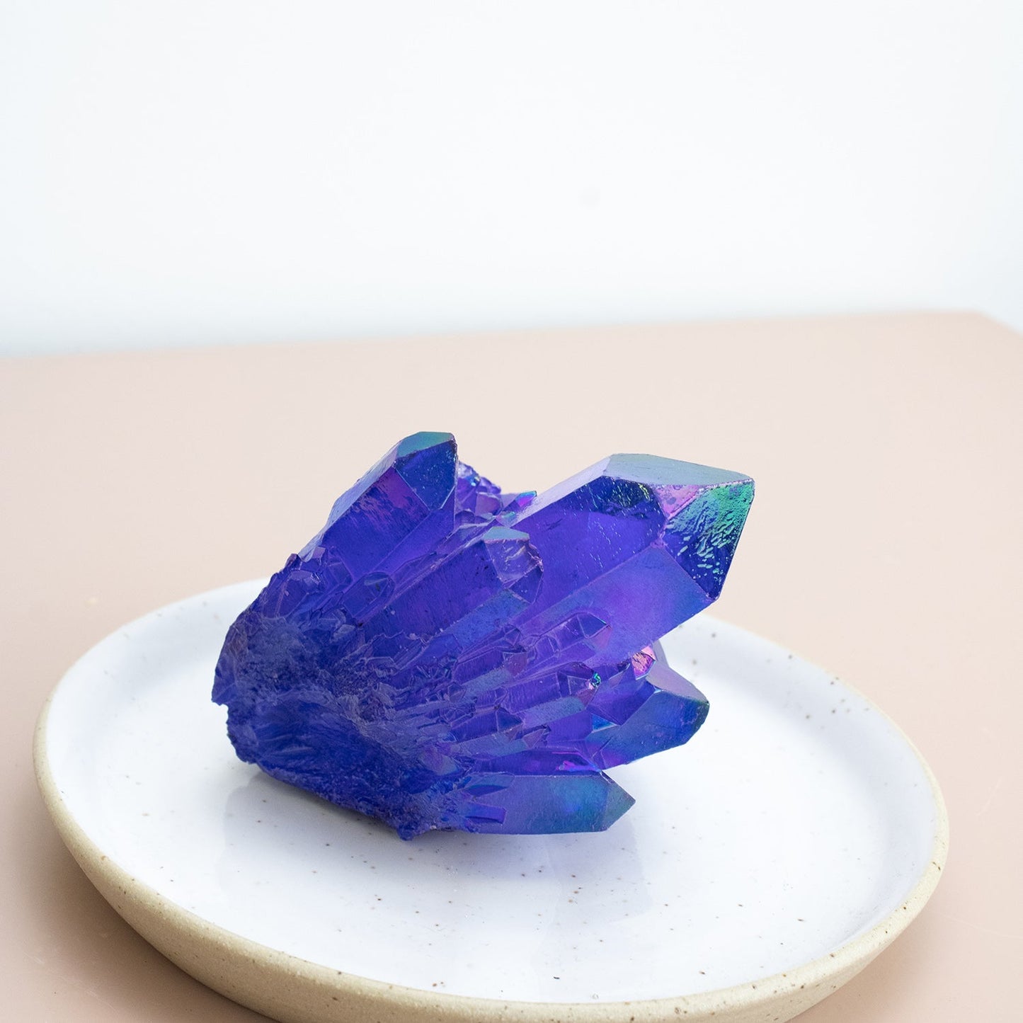 Indigo Aura Quartz - Unique Specimen #1 - Muse + Moonstone