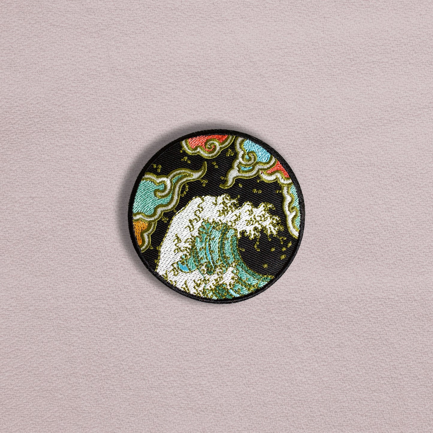Kaleidoscope Waves - Embroidered Iron On Patch - Muse + Moonstone