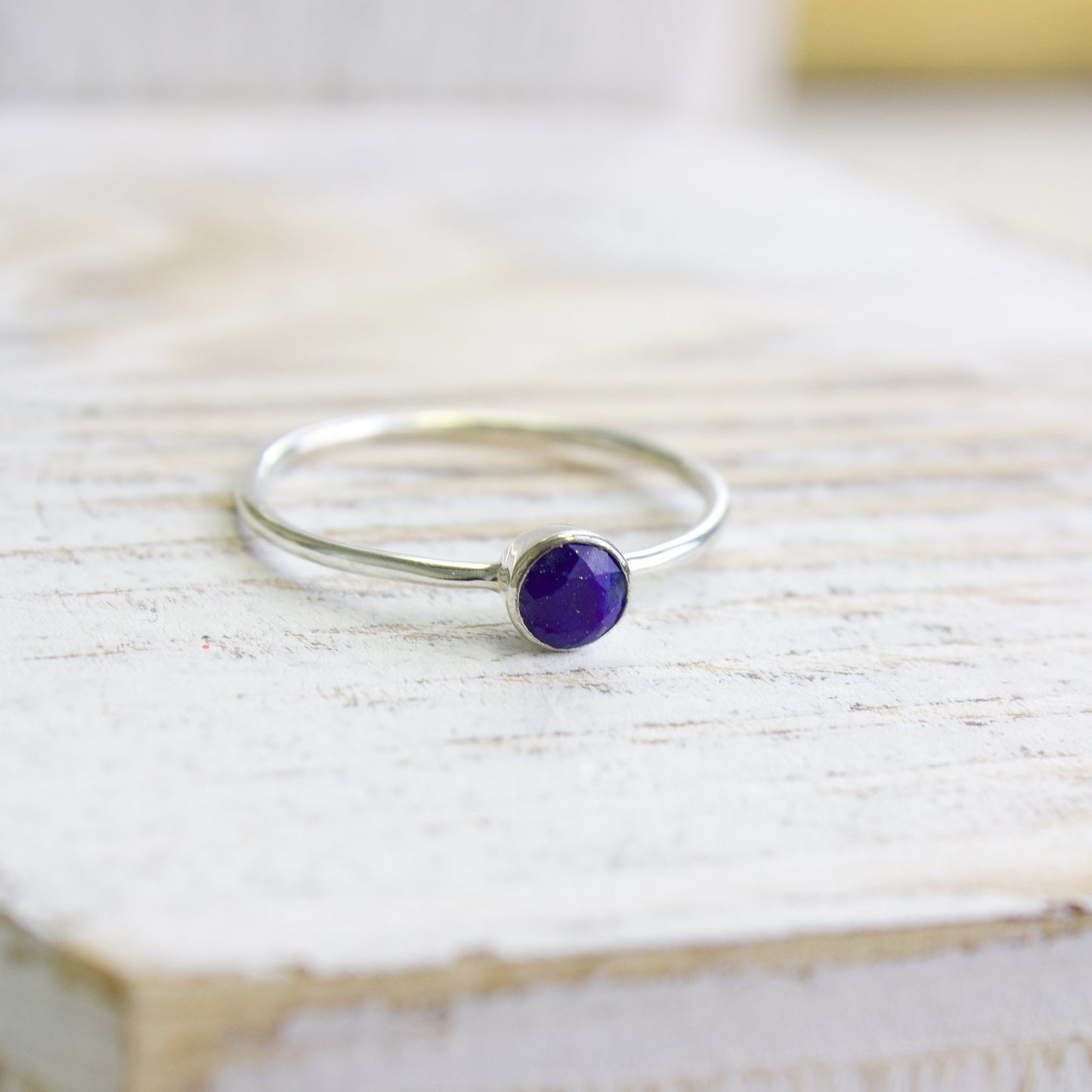 Lapis Lazuli Gemstone Stacking Ring | Love + Lark - Muse + Moonstone