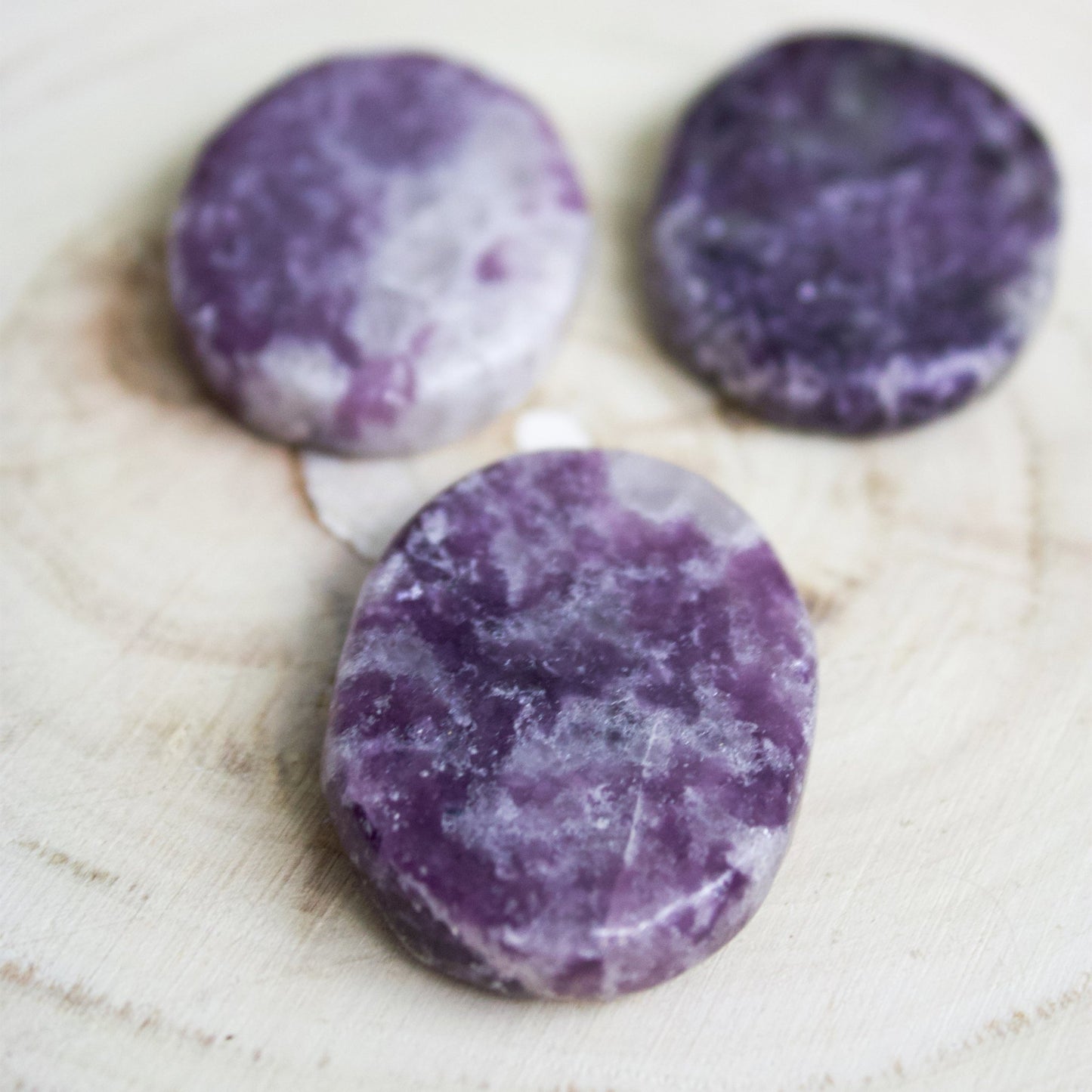 Lepidolite - Mini Palm Stones - Muse + Moonstone