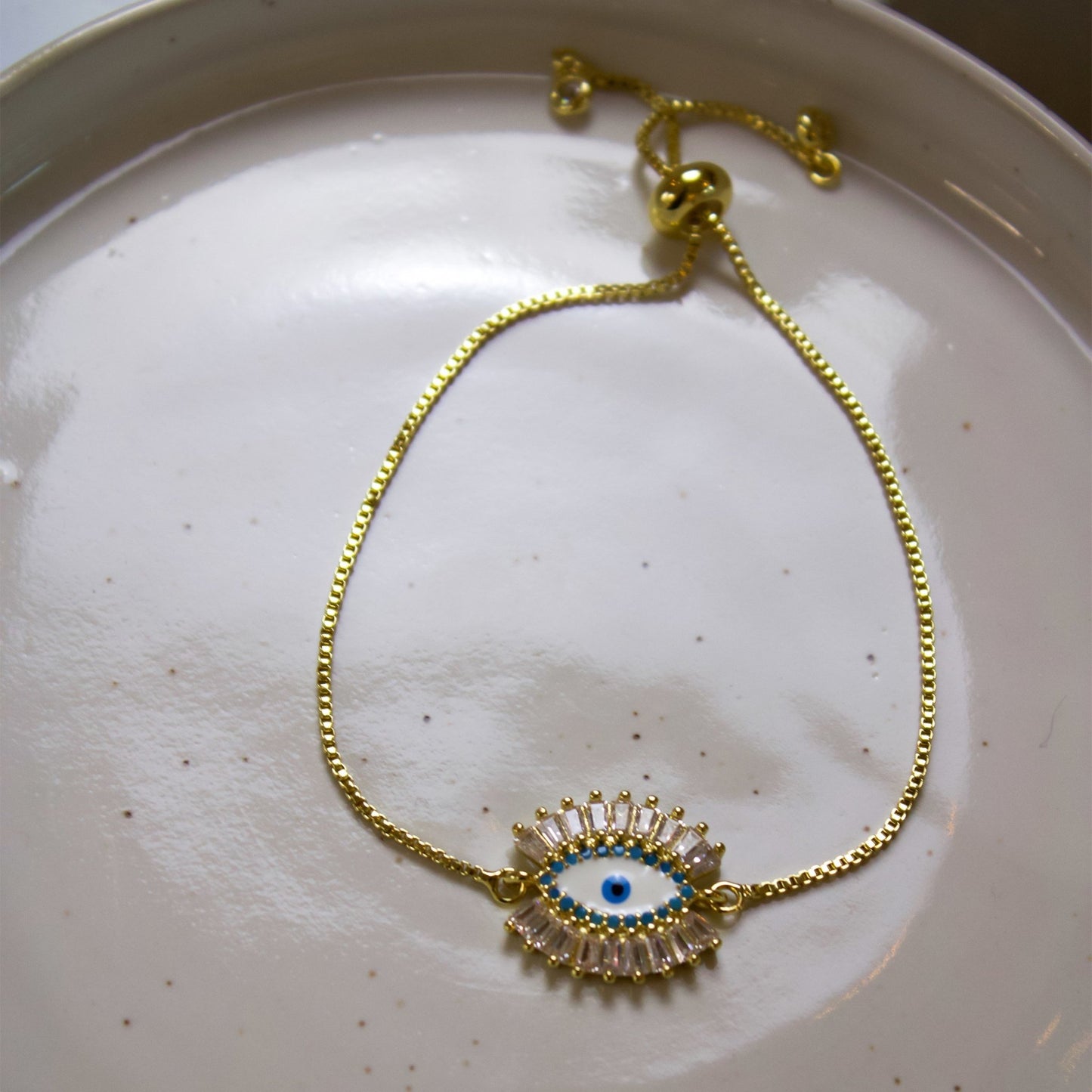 Evil Eye Dainty Bracelet | Love + Lark - Muse + Moonstone