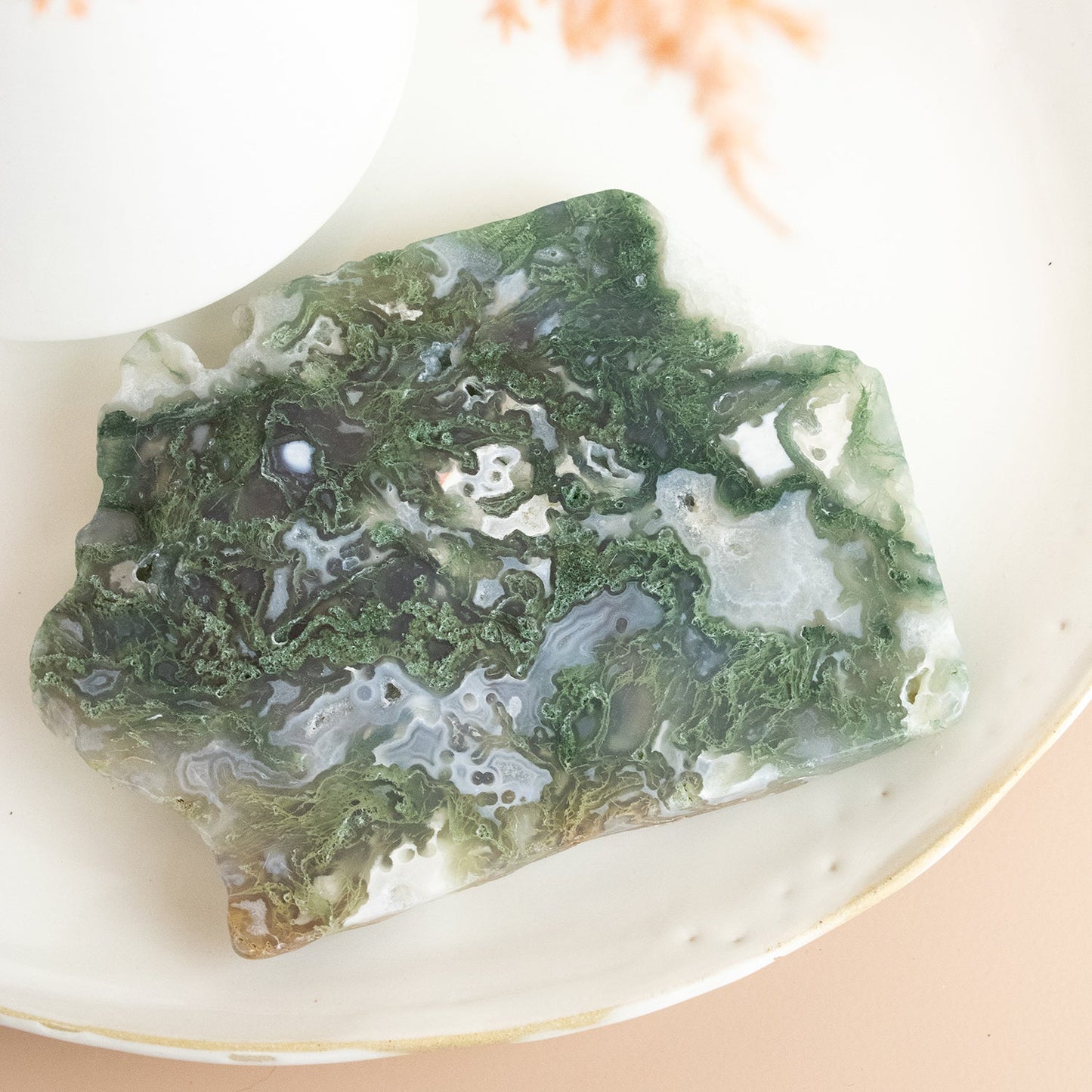 Moss Agate - Unique Slab #1 - Muse + Moonstone