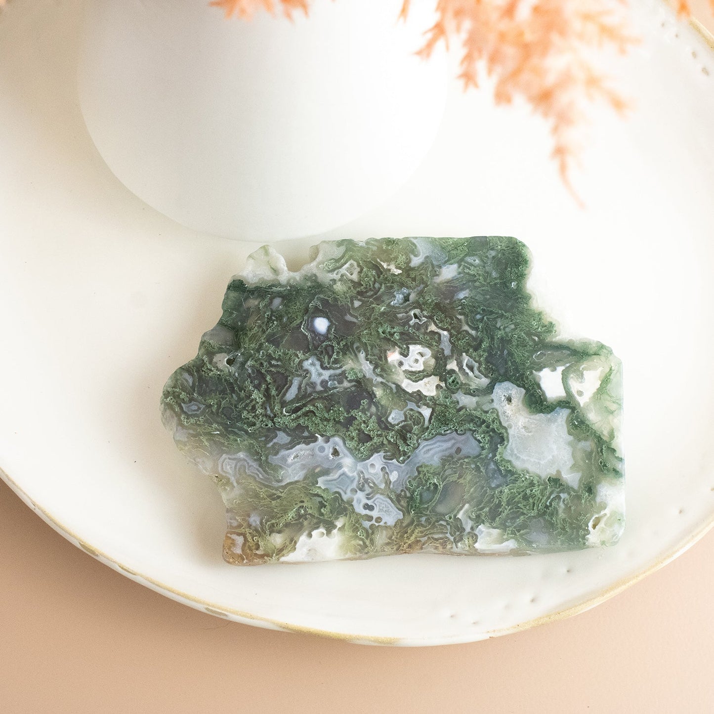 Moss Agate - Unique Slab #1 - Muse + Moonstone