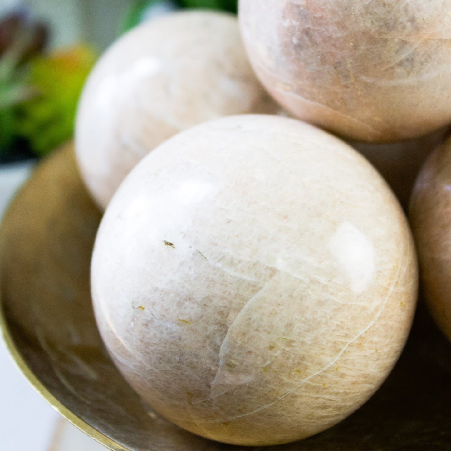 Pink Moonstone - Sphere - Muse + Moonstone