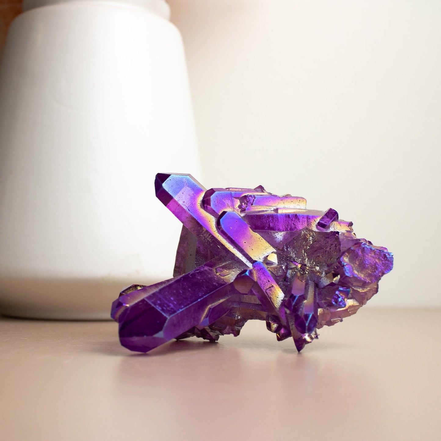 Purple Aura Quartz - Unique Specimen #2 - Muse + Moonstone