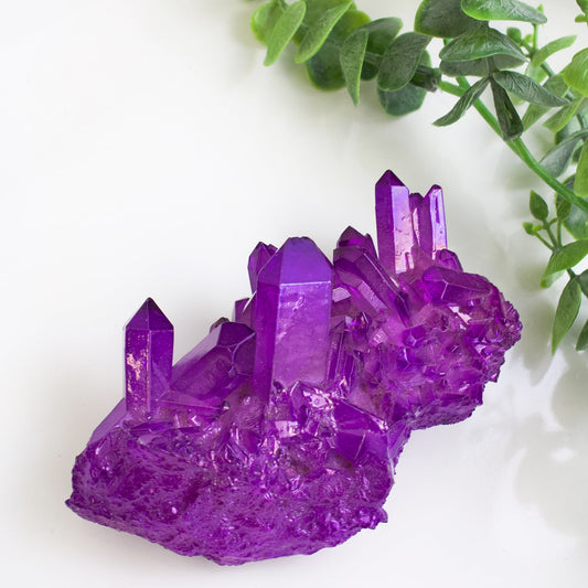 Purple Aura Quartz - Unique Specimen #3 - Muse + Moonstone