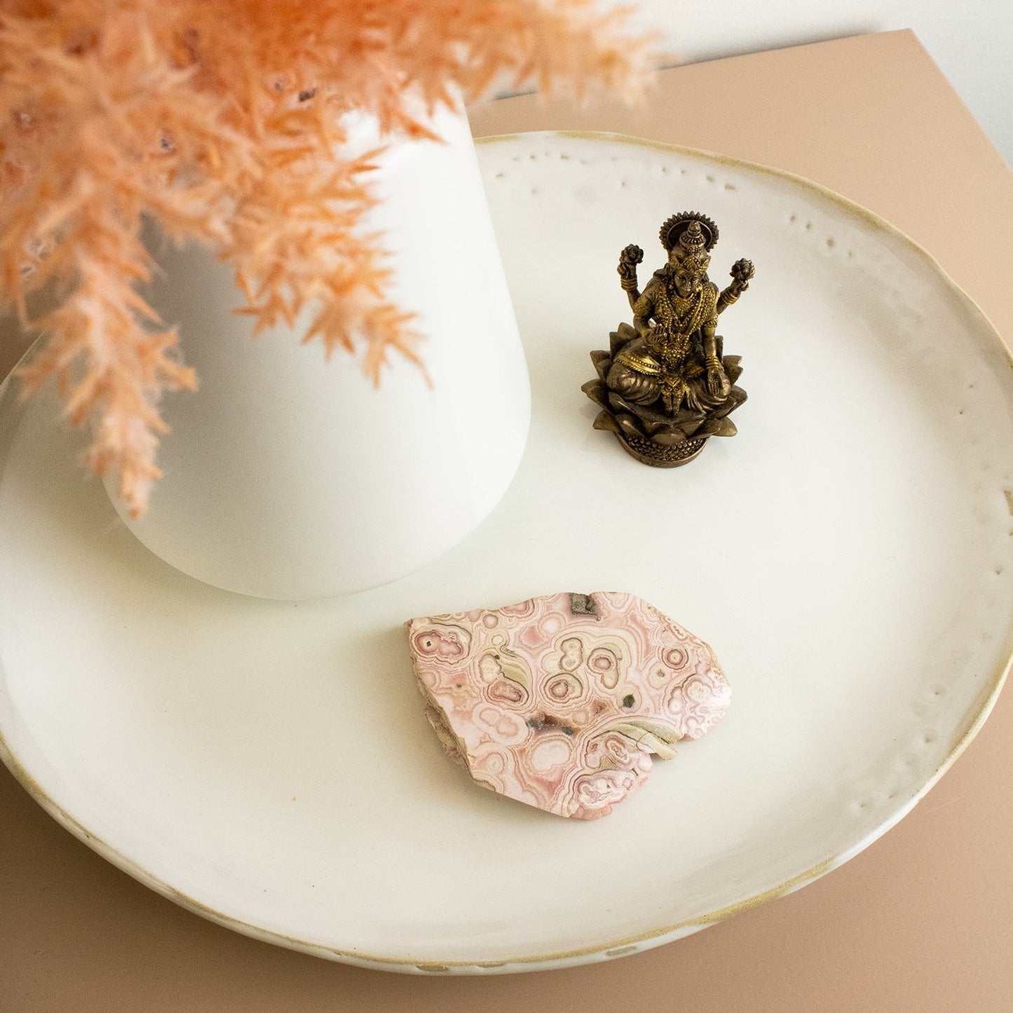 Rhodochrosite - Unique Specimen Slab #4 - Muse + Moonstone