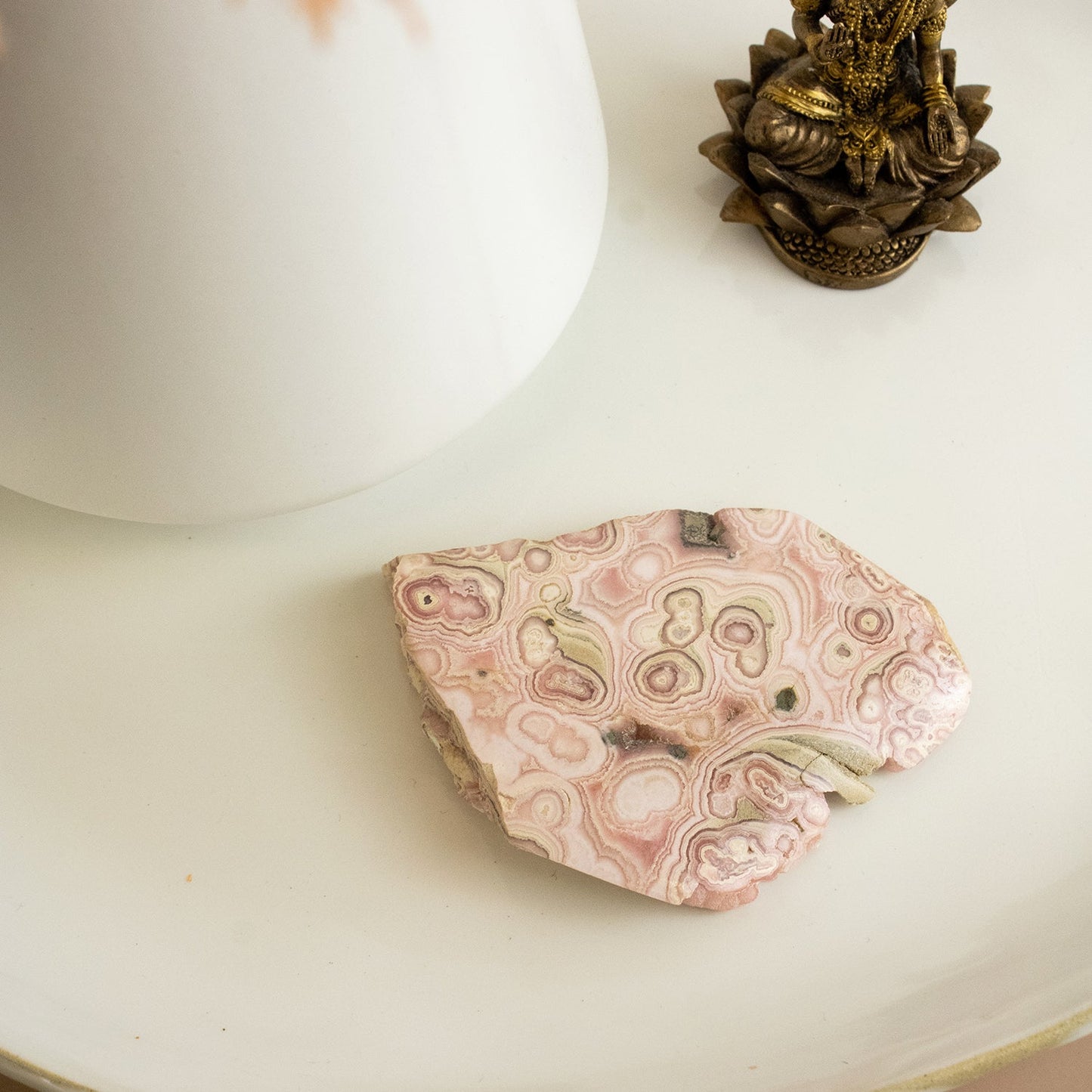 Rhodochrosite - Unique Specimen Slab #4 - Muse + Moonstone