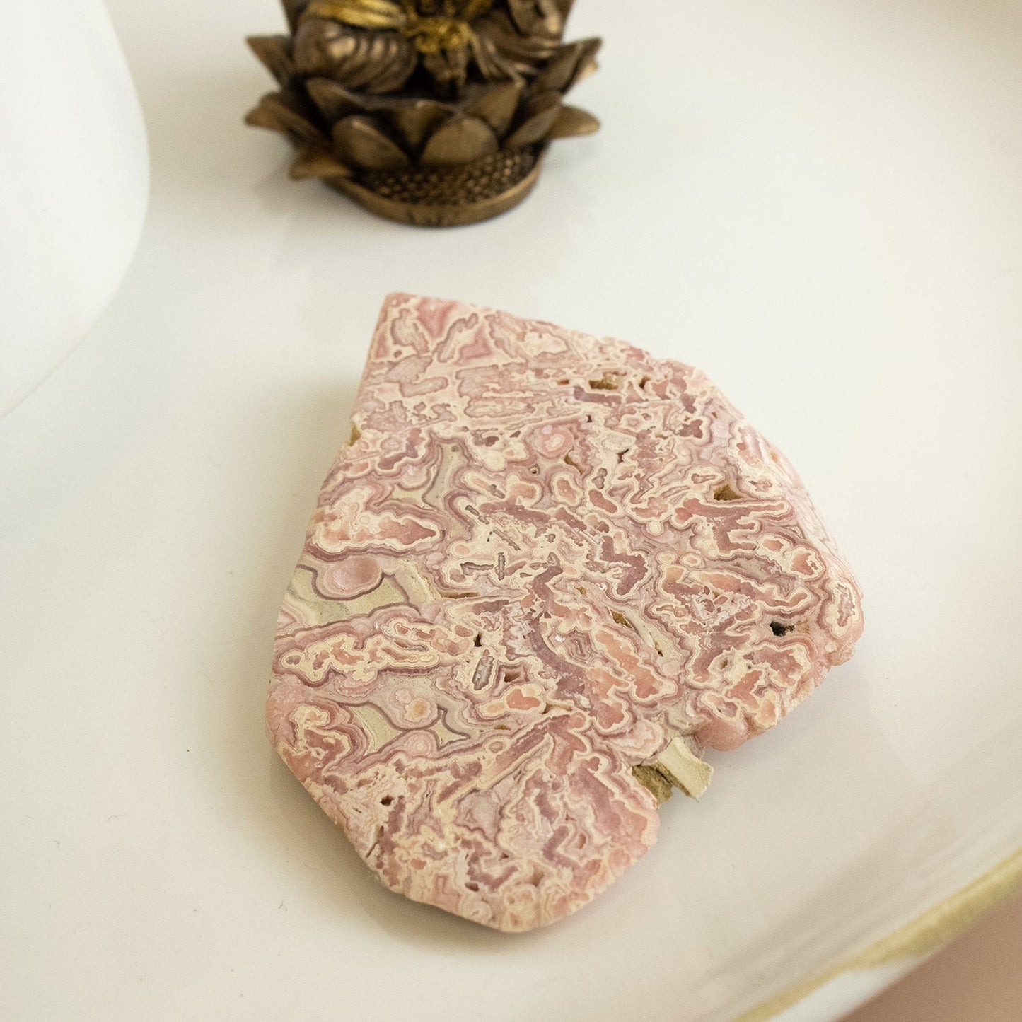 Rhodochrosite - Unique Specimen Slab #4 - Muse + Moonstone