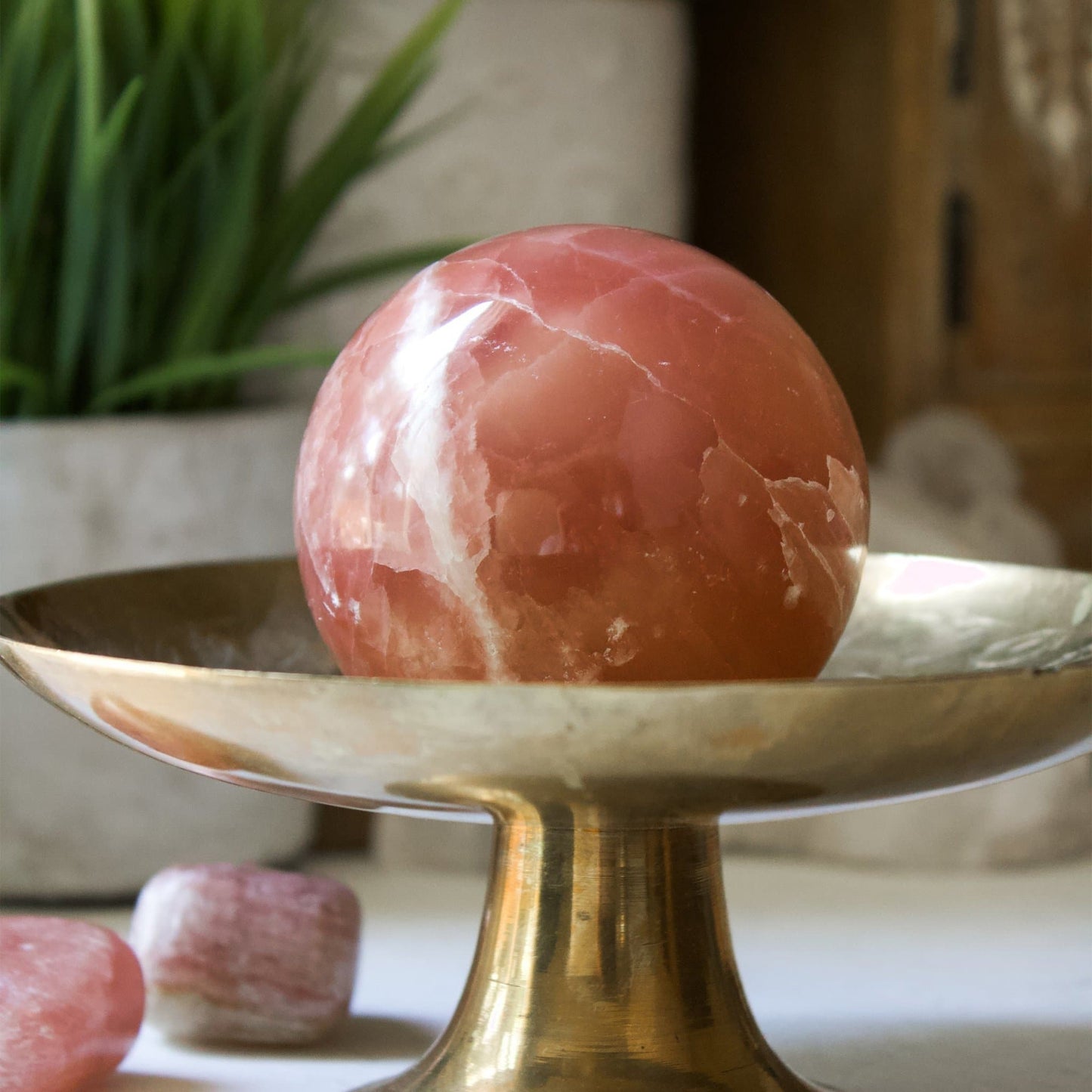 Rose Calcite - Sphere - Muse + Moonstone