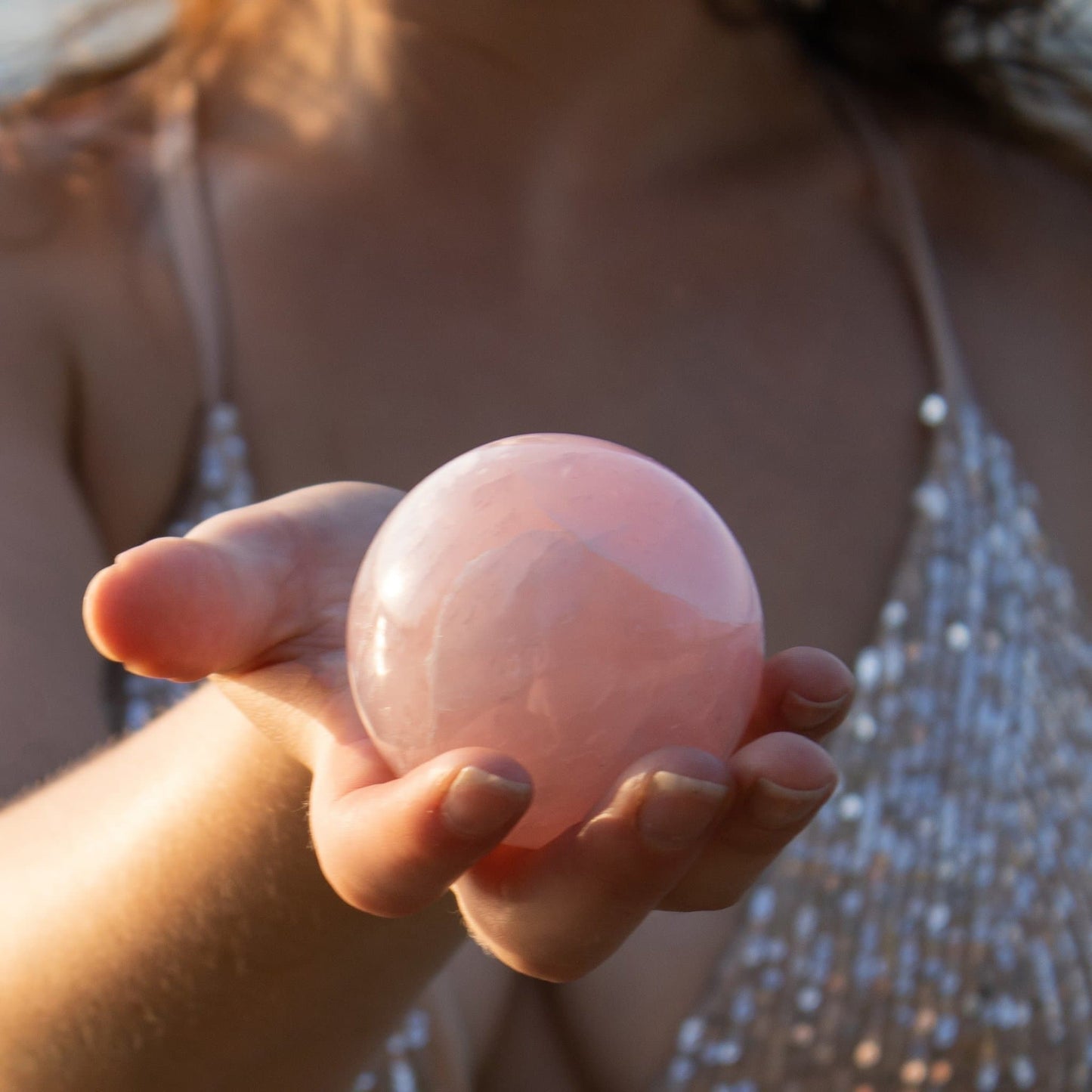 Rose Quartz - Sphere - Muse + Moonstone