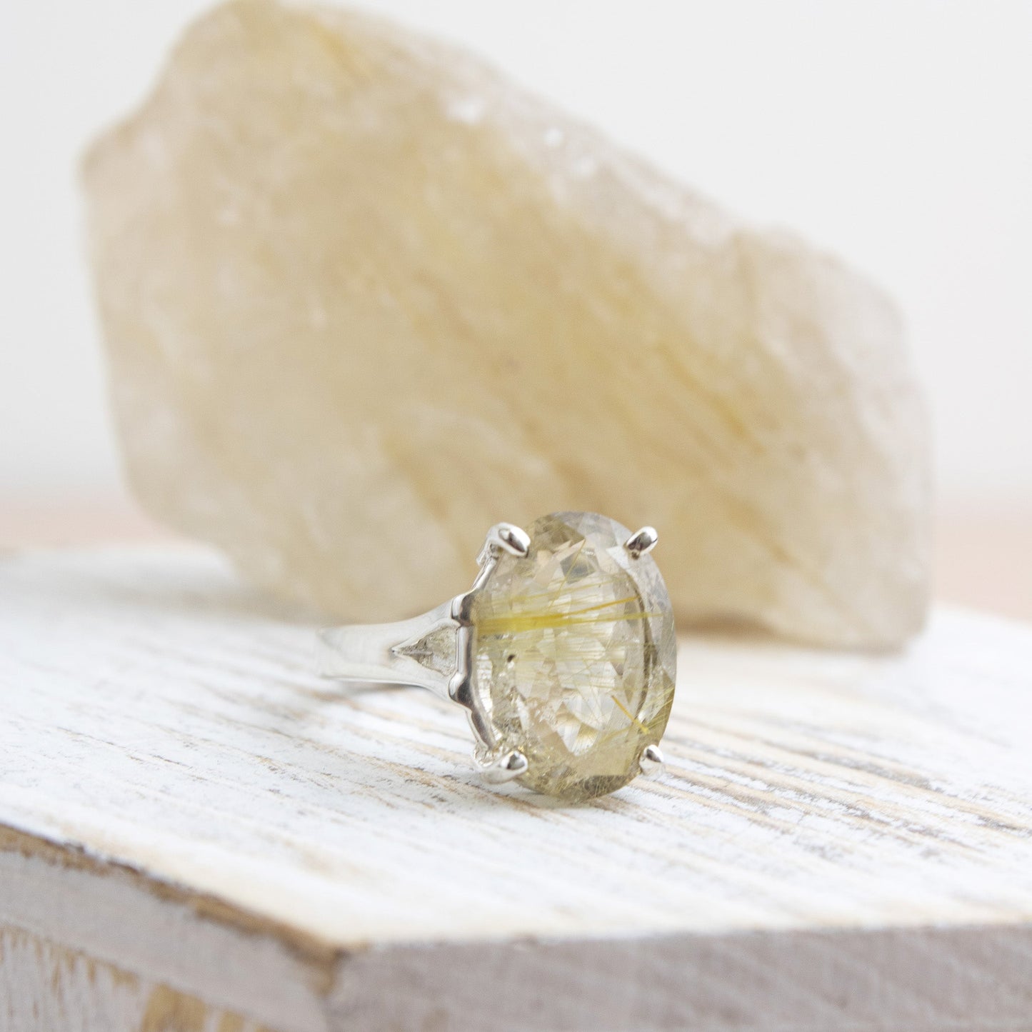 Rutilated Quartz Ring - Unique Ring #1 | Love + Lark - Muse + Moonstone