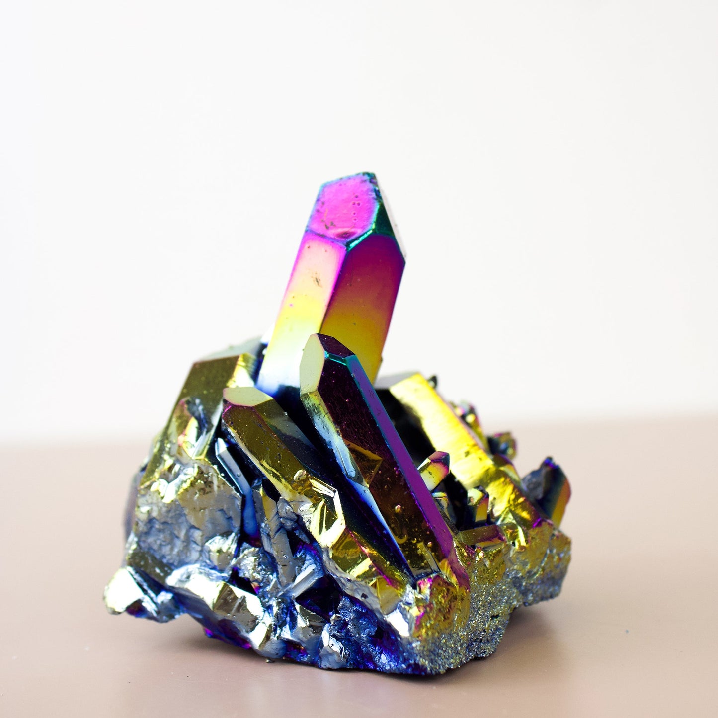 Titanium Aura Quartz - Unique Specimen #2 - Muse + Moonstone