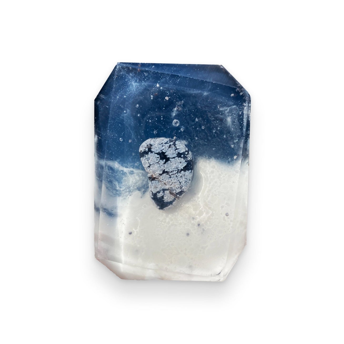 Yin Yang - Snowflake Obsidian | Crystal Bar Soap - Muse + Moonstone