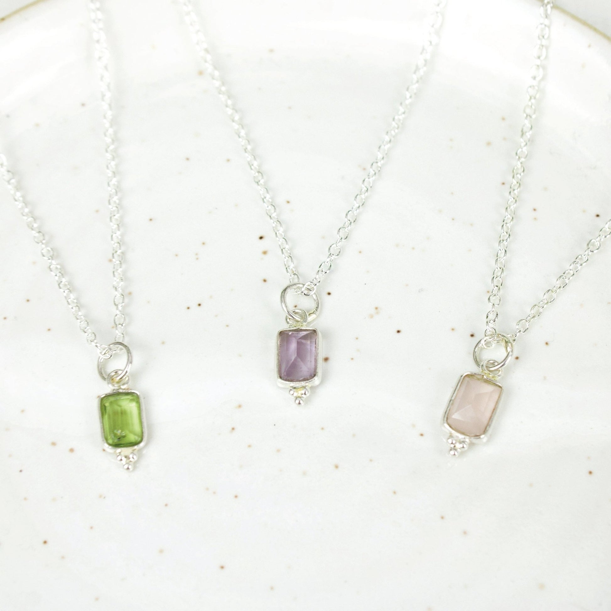 "Divinity" Dainty Rose Quartz Necklace | Love + Lark - Muse + Moonstone