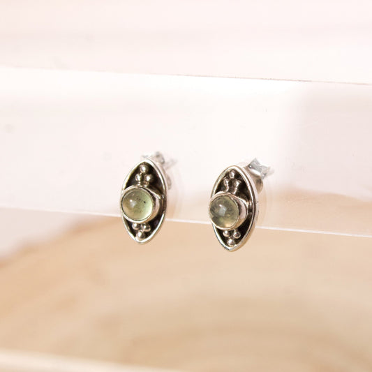 "Kindred" Prehnite Stud Earrings | Love + Lark - Muse + Moonstone