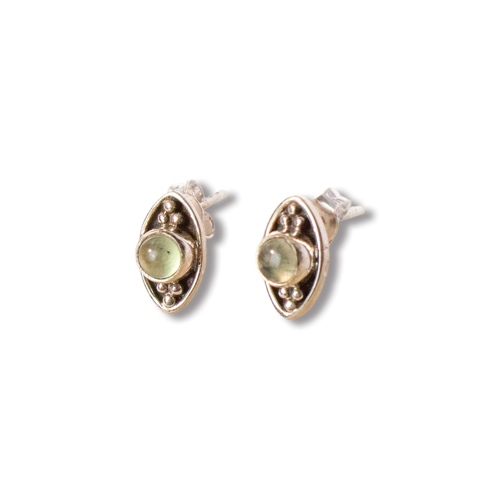"Kindred" Prehnite Stud Earrings | Love + Lark - Muse + Moonstone