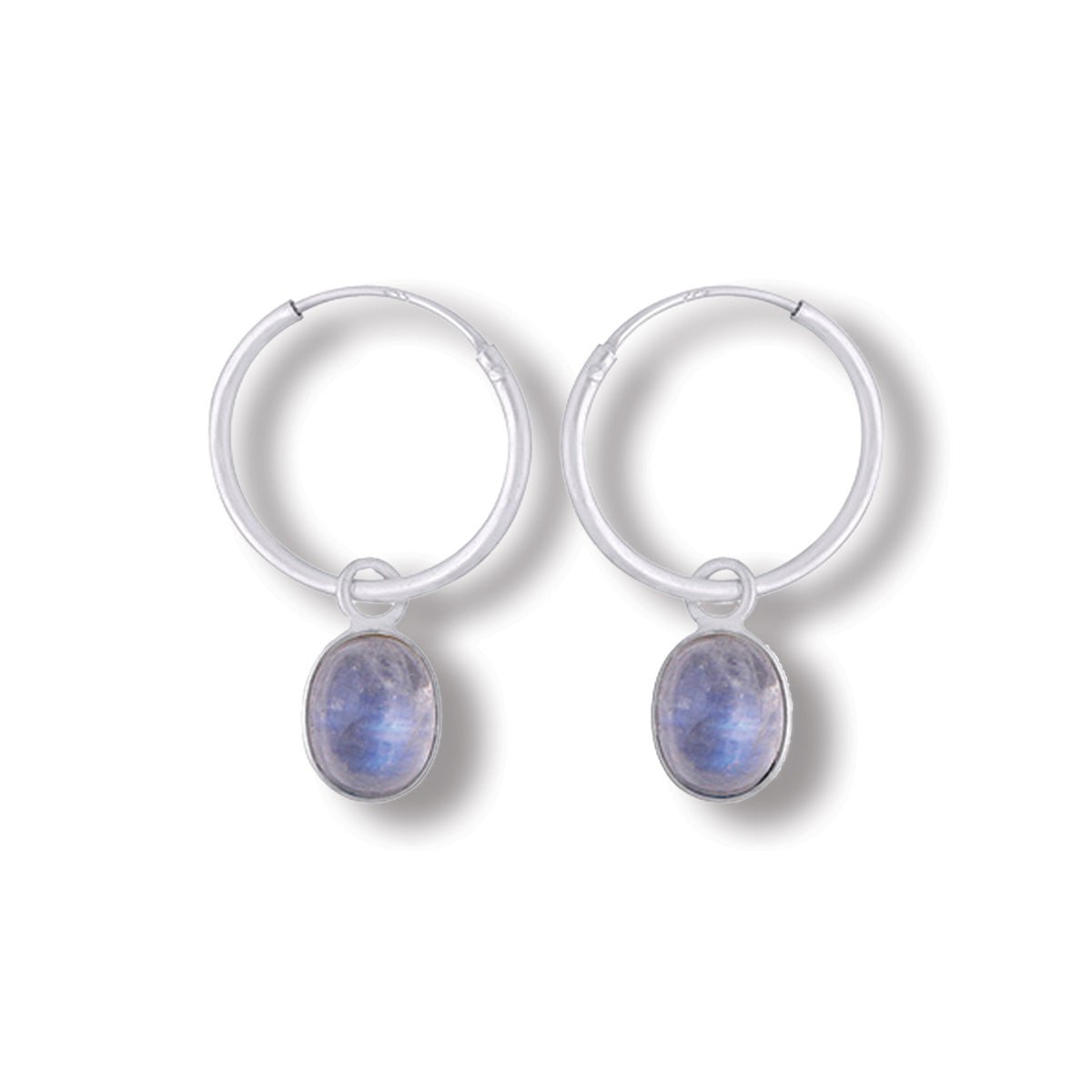 Moonstone Hoop Earrings | Love + Lark - Muse + Moonstone