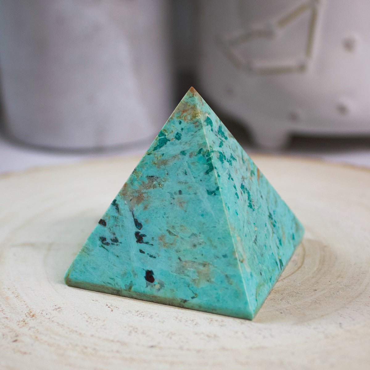 Peruvian Turquoise Pyramid - Unique Specimen 1 - Muse + Moonstone