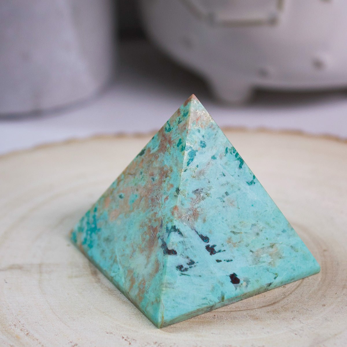 Peruvian Turquoise Pyramid - Unique Specimen 1 - Muse + Moonstone