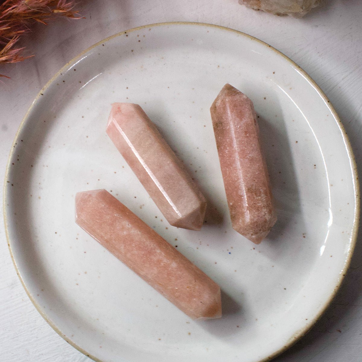 Pink Amethyst - Double Terminated Wands - Muse + Moonstone