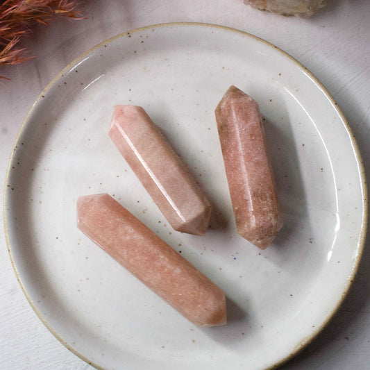 Pink Amethyst - Double Terminated Wands - Muse + Moonstone